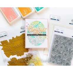 PinkFresh Studio DARLING DAHLIAS Cling Stamp 135421* -Simon Says Stamp 1 517791 FS alt03