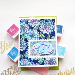 PinkFresh Studio DARLING DAHLIAS Cling Stamp 135421* -Simon Says Stamp 1 517791 FS alt04