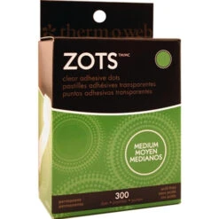 Zots MEDIUM Clear Adhesive Dots Permanent 3784