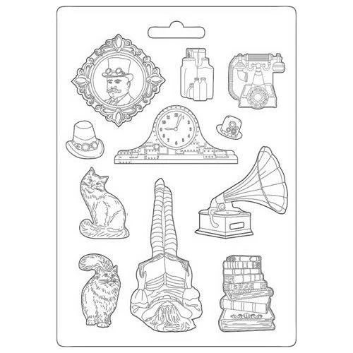 Stamperia LADY VAGABOND LIFESTYLE CATS Soft Mold K3pta4520* 3 Stamperia LADY VAGABOND LIFESTYLE CATS Soft Mold K3pta4520*