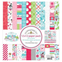 Doodlebug LET IT SNOW 12x12 Inch Paper Pack 7539