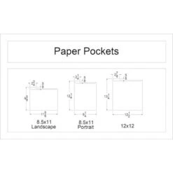 Stamp N Storage 8.5x11 PORTRAIT PAPER STORAGE POCKETS 41193 -Simon Says Stamp 1 520176 FS alt2