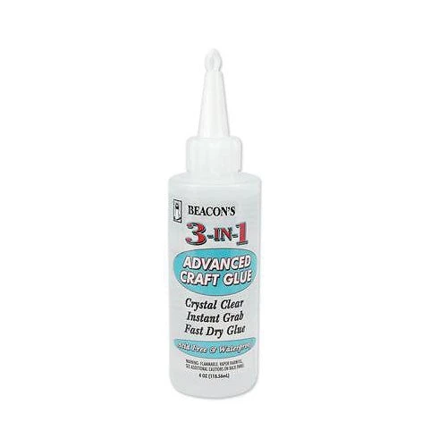 Various Beacon 3 IN 1 ADVANCED CRAFT GLUE Crystal Clear Instant Grab Fast Dry Glue 3 Various Beacon 3 IN 1 ADVANCED CRAFT GLUE Crystal Clear Instant Grab Fast Dry Glue