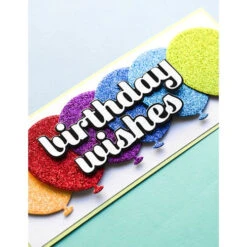 Birch Press Design BIRTHDAY WISHES SUGAR SCRIPT Dies 57438* -Simon Says Stamp 1 522304 FS alt2