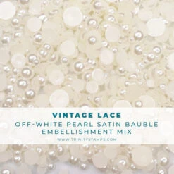 Trinity Stamps VINTAGE LACE Satin Baubles Embellishment Box Tsb-251*