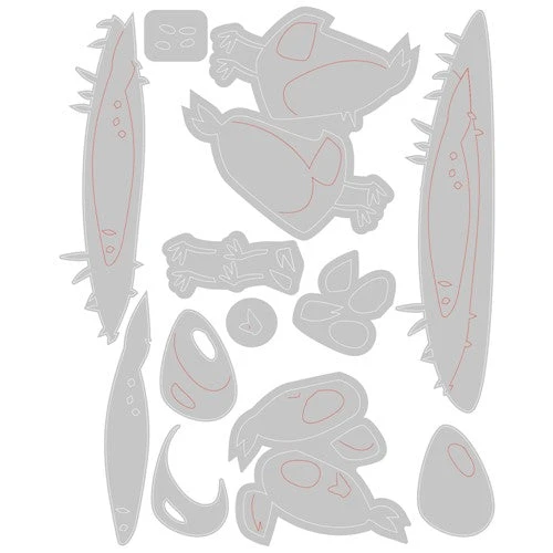 *Tim Holtz Sizzix PAPERCUT CHICKS Colorize Thinlits Dies 665854 4 *Tim Holtz Sizzix PAPERCUT CHICKS Colorize Thinlits Dies 665854 - Image 2