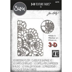 *Tim Holtz Sizzix DOILY 3D Texture Fades Embossing Folder 665735