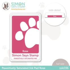 Simon Says Stamp Pawsitively Saturated Ink Pad ROSE Ssk036