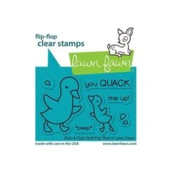 Lawn Fawn RUB-A-DUB-DUB FLIP-FLOPS Clear Stamps Lf2776