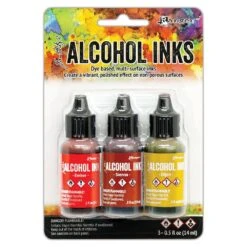 Tim Holtz Alcohol Ink Set Orange And Yellow Spectrum Ranger Tak69645