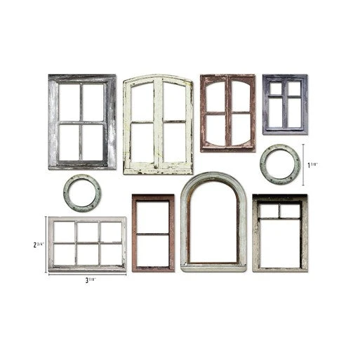 Tim Holtz Idea-ology Baseboard Window Frames Th94248 4 Tim Holtz Idea-ology Baseboard Window Frames Th94248 - Image 2