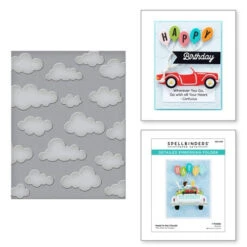 Spellbinders HEAD IN THE CLOUDS Embossing Folder Ses-028 -Simon Says Stamp 1 528314 FS alt2