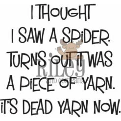 Riley And Company Funny Bones Deadly Piece Of Yarn Clear Stamp Rwd-1008