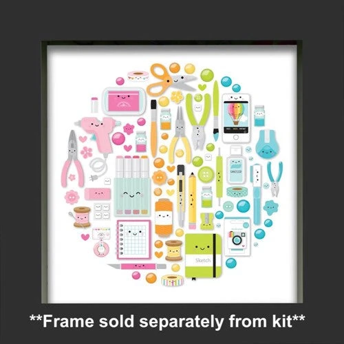 Doodlebug CUTE AND CRAFTY Shadow Box Insert Kit 7730 4 Doodlebug CUTE AND CRAFTY Shadow Box Insert Kit 7730 - Image 2