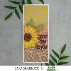 Picket Fence Studios AZTEC SUNFLOWERS Paper Glaze Luxe Pgl105* 15 Picket Fence Studios AZTEC SUNFLOWERS Paper Glaze Luxe Pgl105* -Simon Says Stamp 1 538813 FS alt5