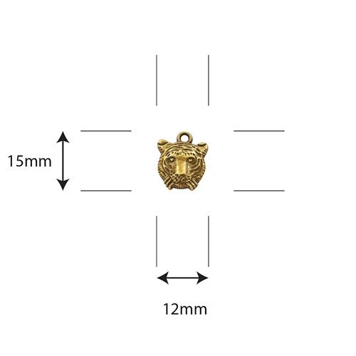 Craft Consortium Enchanted Jungle Tiger Metal Charms Ccmchrm036* 4 Craft Consortium Enchanted Jungle Tiger Metal Charms Ccmchrm036* - Image 2