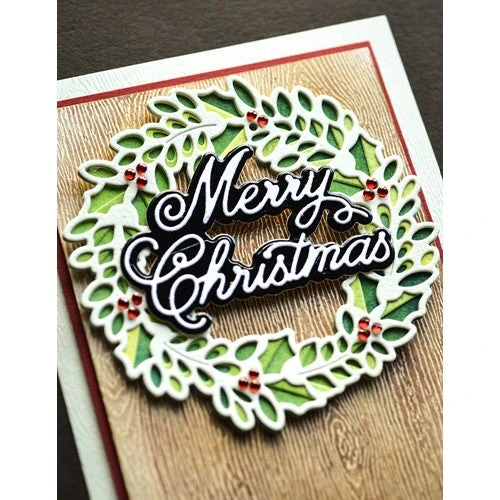 Birch Press Design HOLLY WREATH PLATE LAYER SET Dies 57450* 8 Birch Press Design HOLLY WREATH PLATE LAYER SET Dies 57450* - Image 6