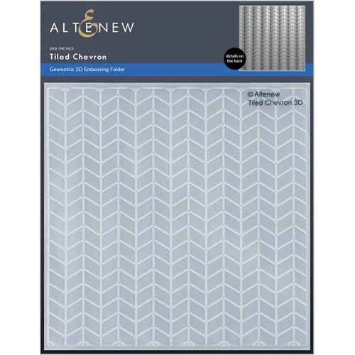 Altenew Tiled Chevron 3D Embossing Folder Alt7200* 3 Altenew Tiled Chevron 3D Embossing Folder Alt7200*