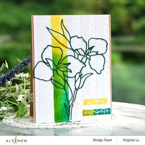 Altenew Tiled Chevron 3D Embossing Folder Alt7200* 4 Altenew Tiled Chevron 3D Embossing Folder Alt7200* - Image 2