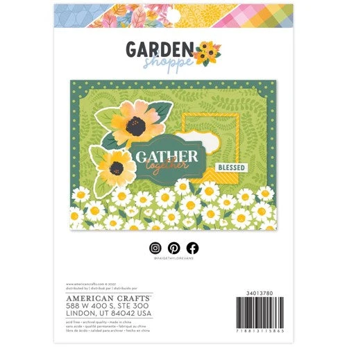 American Crafts Paige Evans GARDEN SHOPPE 6 X 8 Paper Pad 34013780 4 American Crafts Paige Evans GARDEN SHOPPE 6 X 8 Paper Pad 34013780 - Image 2