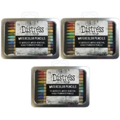 Tim Holtz Distress Watercolor Pencils Sets 1, 2, 3 Bundle Ranger
