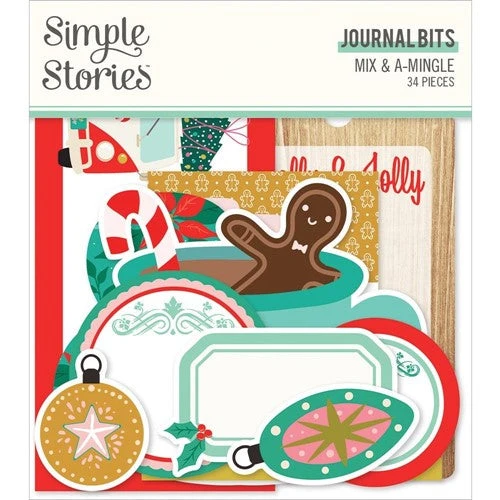 Simple Stories Mix And A-Mingle Journal Bits And Pieces 18518* 3 Simple Stories Mix And A-Mingle Journal Bits And Pieces 18518*