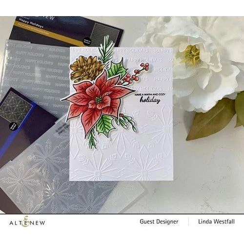 Altenew Happy Holidays 3D Embossing Folder Alt7337 5 Altenew Happy Holidays 3D Embossing Folder Alt7337 - Image 3