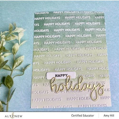 Altenew Happy Holidays 3D Embossing Folder Alt7337 6 Altenew Happy Holidays 3D Embossing Folder Alt7337 - Image 4