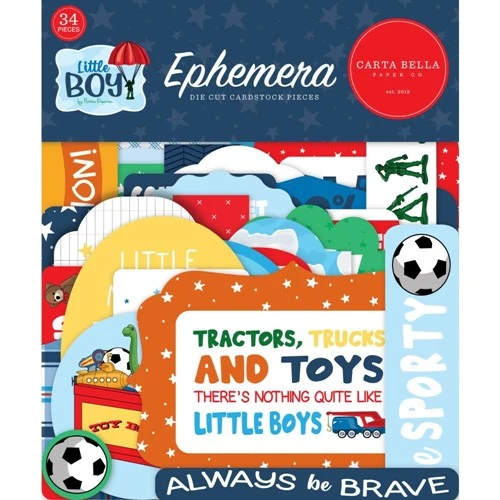 Carta Bella Little Boy Ephemera Cblb160024* 3 Carta Bella Little Boy Ephemera Cblb160024*
