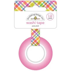 Doodlebug PARTY PLAID Washi Tape 7845