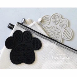 Simon Says Stamp FLANNEL Gray MESH ZIPPER BAG St0093 -Simon Says Stamp 1 547295 FS alt0