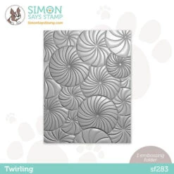 Simon Says Stamp Embossing Folder Twirling Sf283 Cozy Hugs