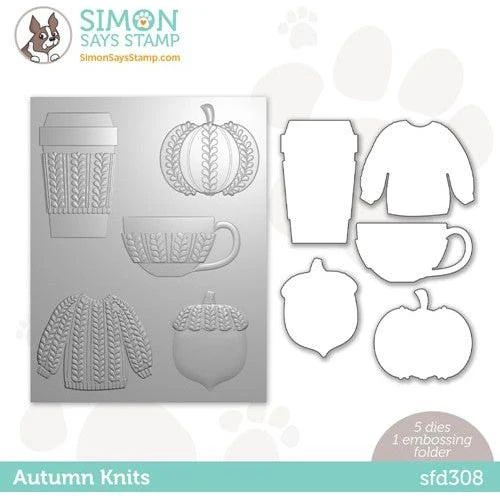 Simon Says Stamp Embossing Folder And Dies Autumn Knits Sfd308 Cozy Hugs 3 Simon Says Stamp Embossing Folder And Dies Autumn Knits Sfd308 Cozy Hugs