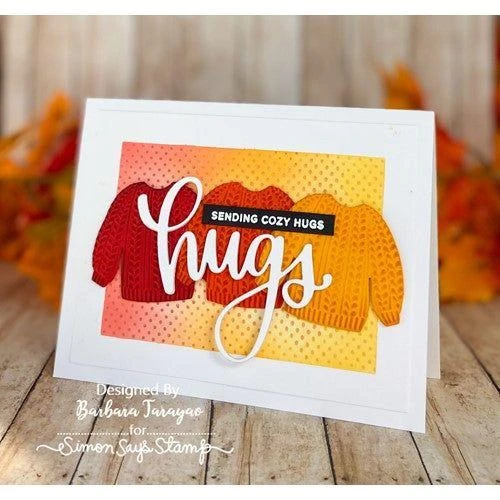 Simon Says Stamp Embossing Folder And Dies Autumn Knits Sfd308 Cozy Hugs 4 Simon Says Stamp Embossing Folder And Dies Autumn Knits Sfd308 Cozy Hugs - Image 2