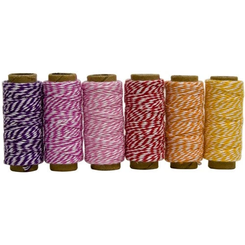 Various Hemptique SPRING FLING Cotton Baker's Twine Mini Spools 93028 3 Various Hemptique SPRING FLING Cotton Baker's Twine Mini Spools 93028