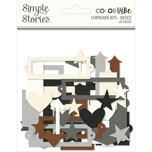 Simple Stories Color Vibe Basics Chipboard Bits And Pieces 19000* 3 Simple Stories Color Vibe Basics Chipboard Bits And Pieces 19000*