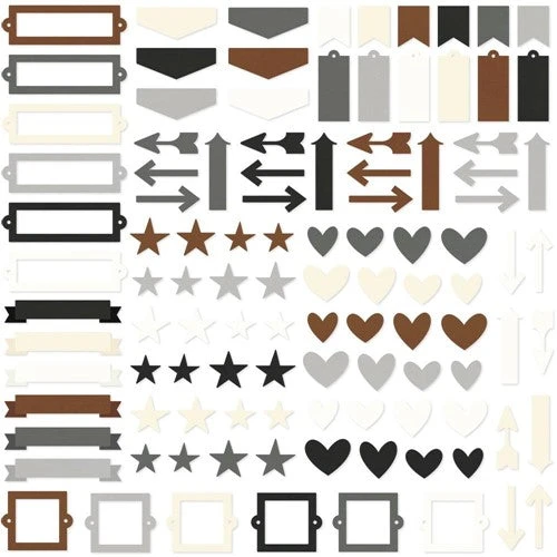 Simple Stories Color Vibe Basics Chipboard Bits And Pieces 19000* 4 Simple Stories Color Vibe Basics Chipboard Bits And Pieces 19000* - Image 2