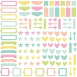 Simple Stories COLOR VIBE LIGHTS Chipboard Bits And Pieces 19005* -Simon Says Stamp 1 548443 FS alt0