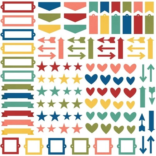 Simple Stories Color Vibe Bolds Chipboard Bits And Pieces 19015* 4 Simple Stories Color Vibe Bolds Chipboard Bits And Pieces 19015* - Image 2