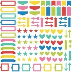 Simple Stories Color Vibe Summer Chipboard Bits And Pieces 19025* -Simon Says Stamp 1 548467 FS alt0