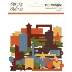 Simple Stories Color Vibe Fall Chipboard Bits And Pieces 19030*