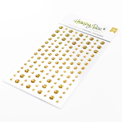 Honey Bee Gold Glimmer Enamel Stickers Hbes-009 4 Honey Bee Gold Glimmer Enamel Stickers Hbes-009 - Image 2