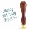 Spellbinders Sweet Happy Birthday Brass Wax Seal Stamp WS-016