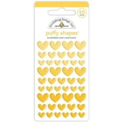 Doodlebug BUMBLEBEE Heart Puffy Shapes 7712*