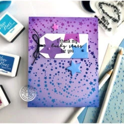 Hero Arts STAR CLUSTER Stencil SA218 -Simon Says Stamp 1 552050 FS alt1