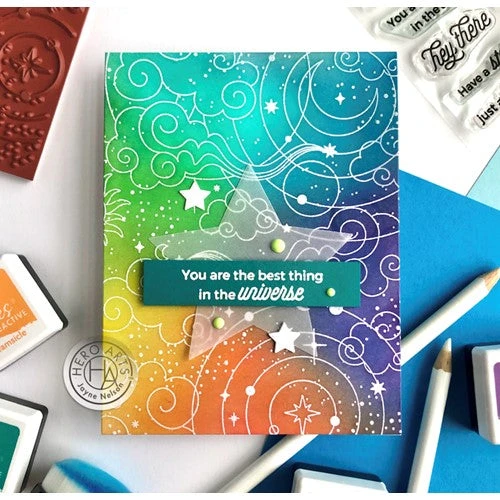 Hero Arts Cling Stamp CELESTIAL BOLD PRINTS CG895* 4 Hero Arts Cling Stamp CELESTIAL BOLD PRINTS CG895* - Image 2