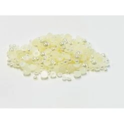 Gina K Designs SOFT WHITE PEARL MIX Embellishments 0290