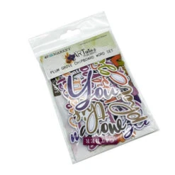 49 And Market Artoptions Plum Grove Chipboard Word Set Apg-38596*