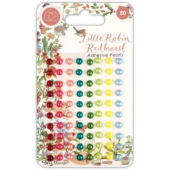Craft Consortium Little Robin Redbreast Adhesive Pearls Ccaprl007*