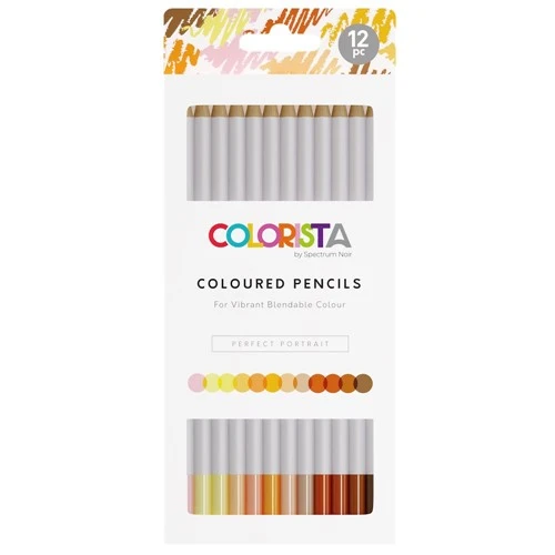 Crafter's Companion Colorista Perfect Portrait Coloured Pencils Sncol-colp-per12 4 Crafter's Companion Colorista Perfect Portrait Coloured Pencils Sncol-colp-per12 - Image 2